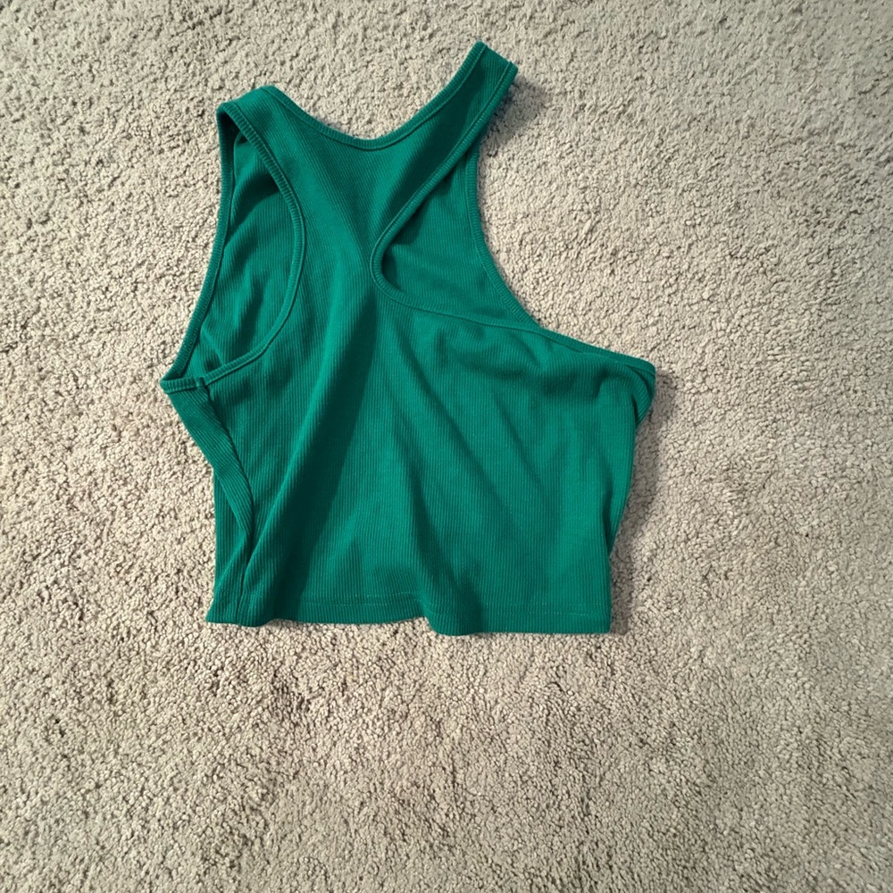 Green Sleeveless Women's Top